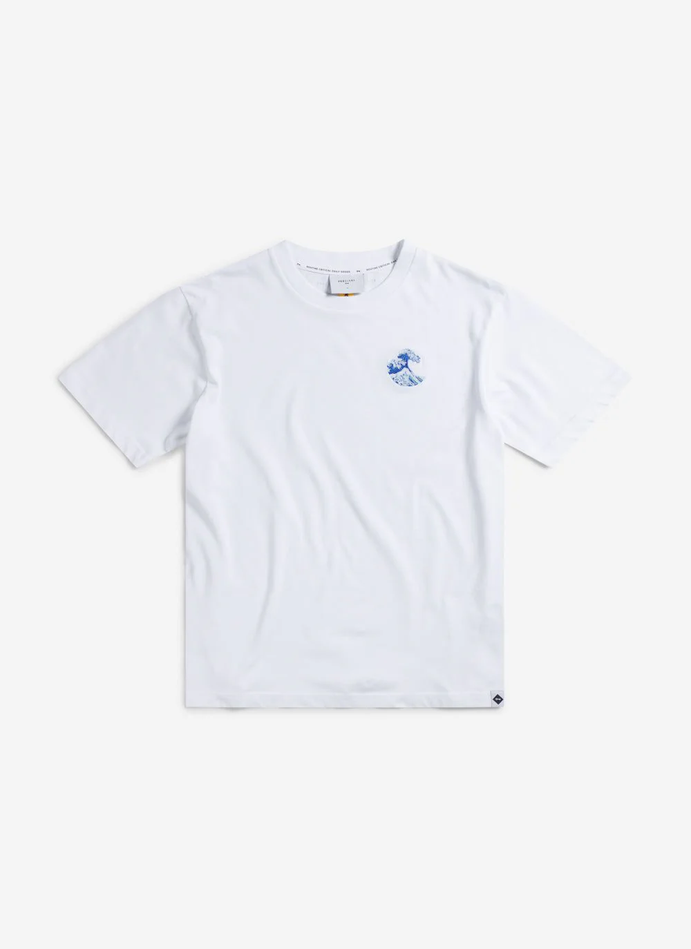 Wave T Shirt | Embroidered Organic Cotton | White - Image 4