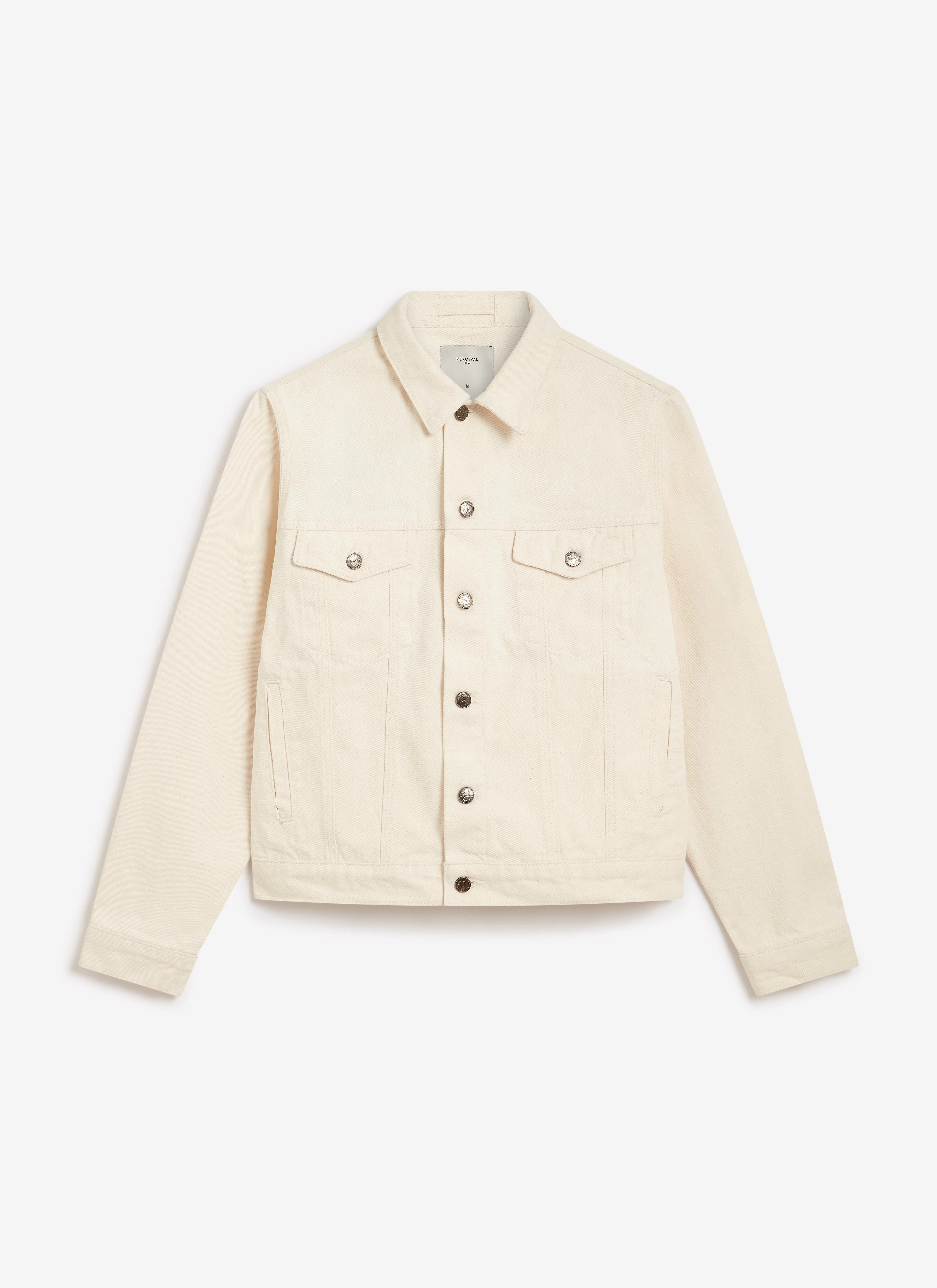 Western Trucker Jacket | Denim | Ecru - Image 10