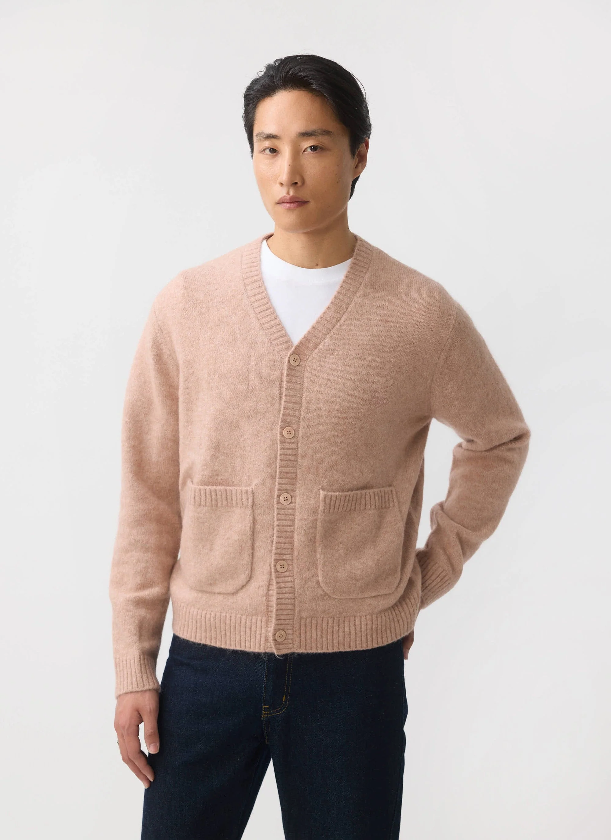White Glove Cardigan | Mohair | Pink - Image 2